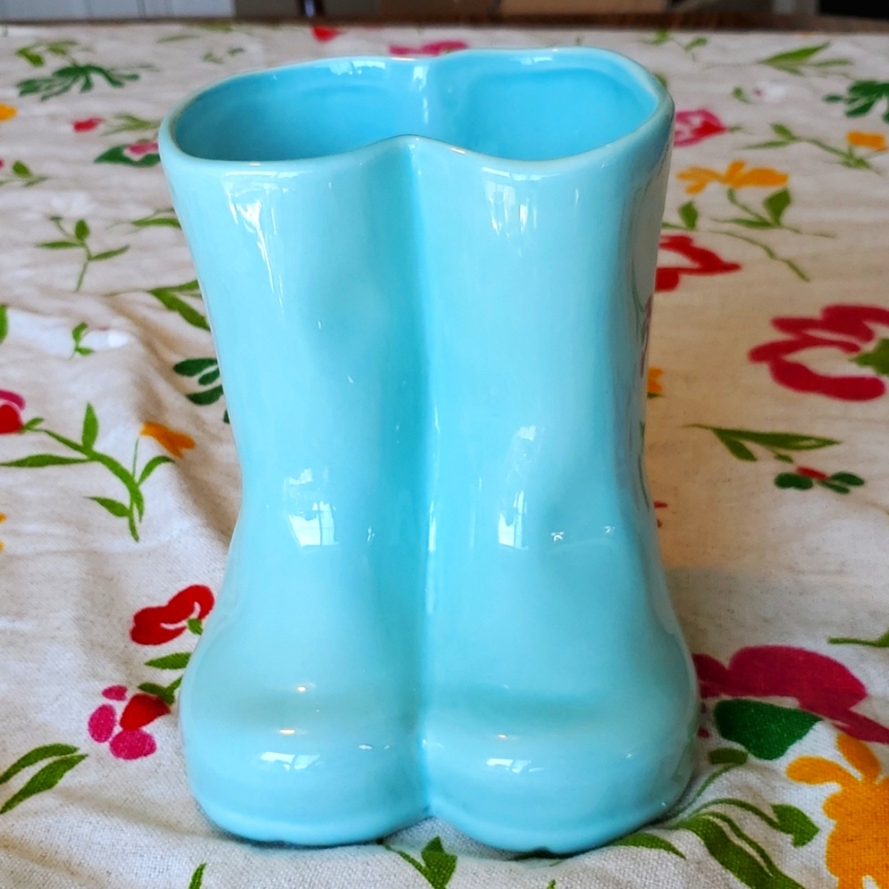 Rae Dunn rain boots Planter